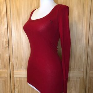 Abercrombie Kids Red Long Sleeve